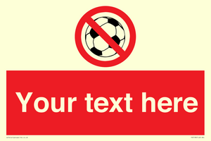 Custom No Ball Games Sign